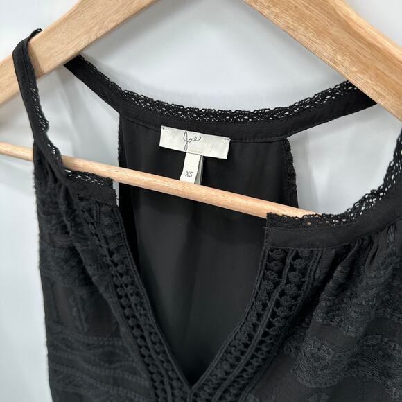 JOIE Eliska Tank Blouse in Black Caviar // XS - Picture 8 of 14